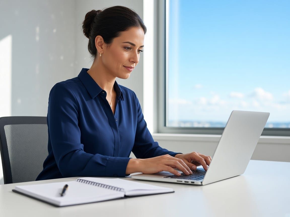 A professional organizing the working day